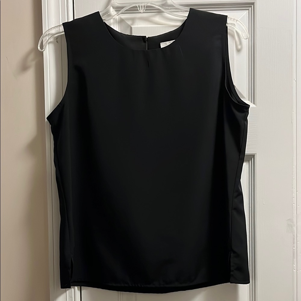 Essentials Black Sleeveless Tank Top